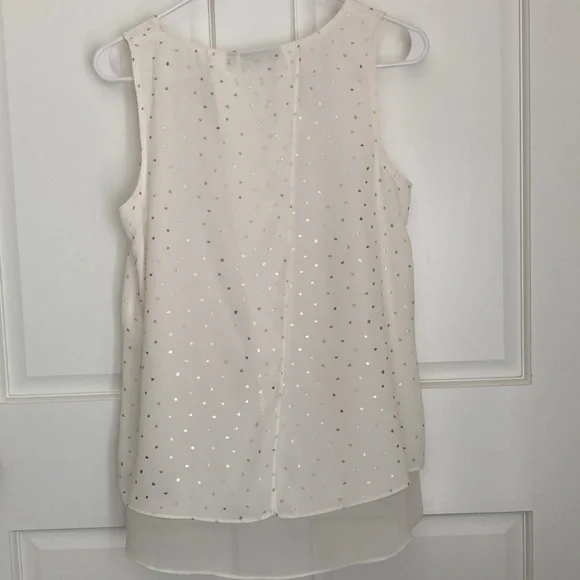 Layered gold fleck sleeveless top - Picture 2 of 7